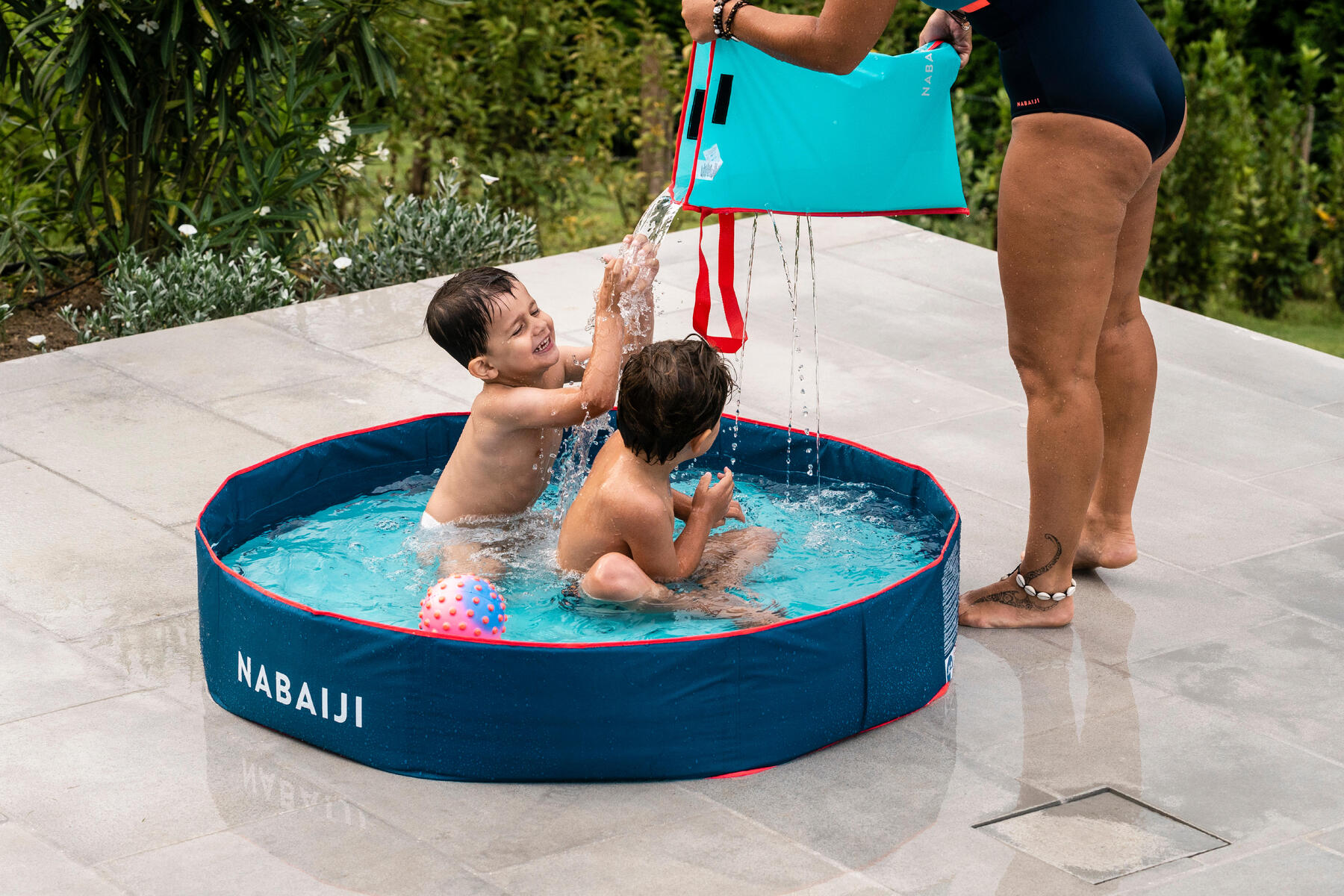 piscina dobravel com saco transporte para bebes