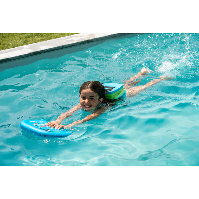 Cinto de natação azul verde 15-30 kg com flutuador amovível