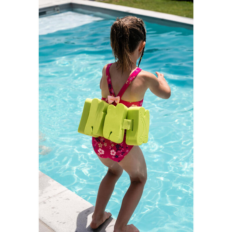 Cinturón natación flotador bloques Niños 15-60 Kg espuma verde