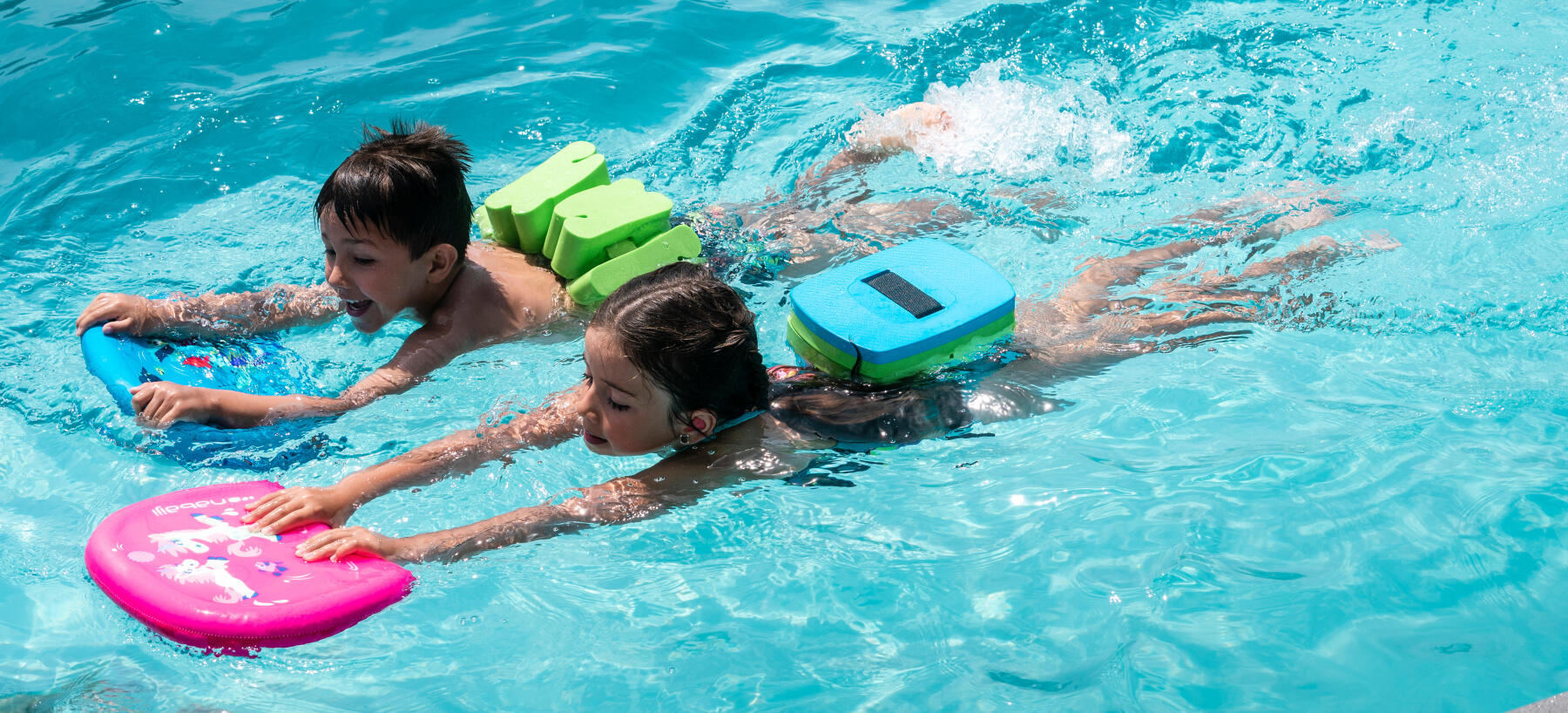 How can I help my child to learn to swim?