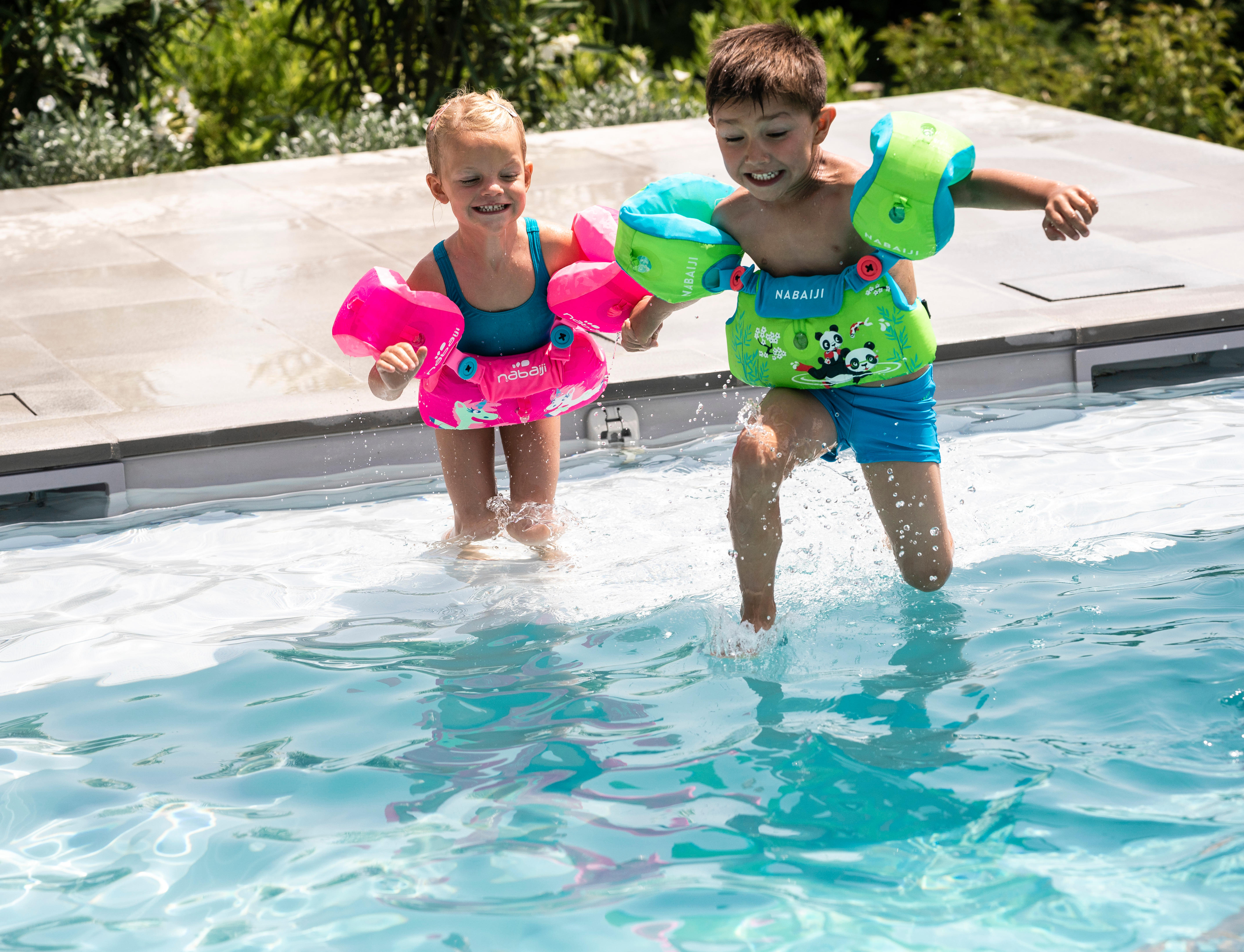 Baby Girl One Piece Swimsuit Soft & Sun Protection Blue