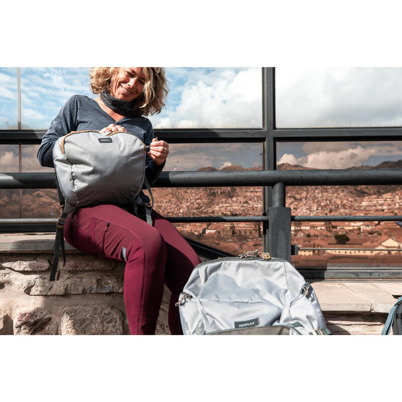 Stevige dames legging voor trekking en backpacken Travel 500
