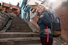 Рюкзак туристический 70 л женский серый TRAVEL 500 Forclaz