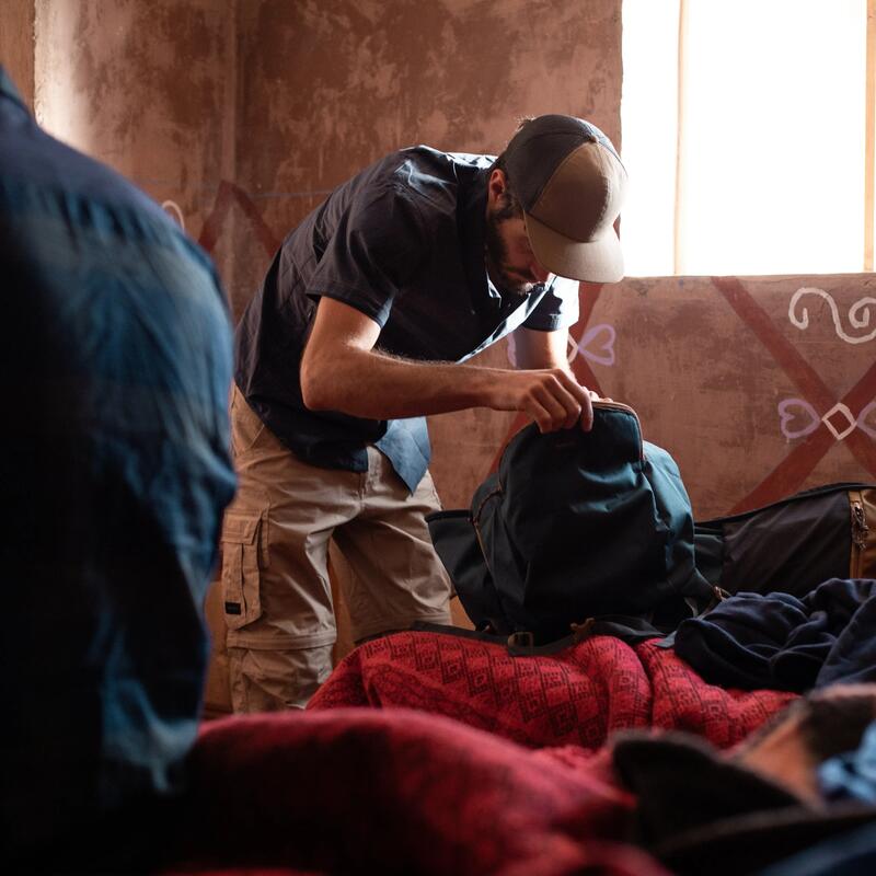 backpack preparation trip around the world