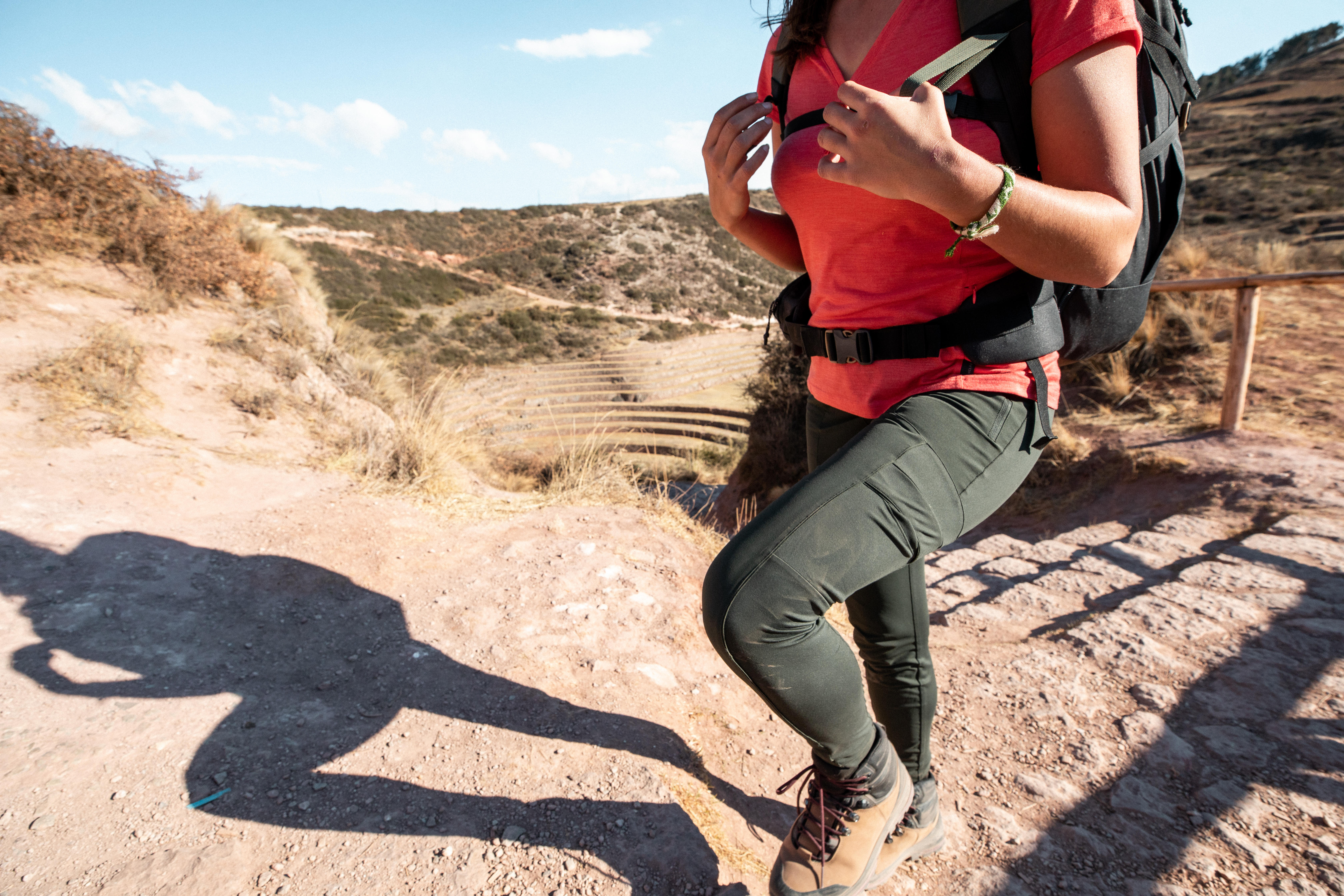 Womens Trekking & Travel Durable Leggings - Travel 500 Forclaz 