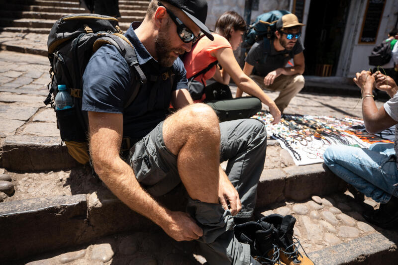 Spodnie trekkingowe męskie Forclaz Travel 100 modułowe