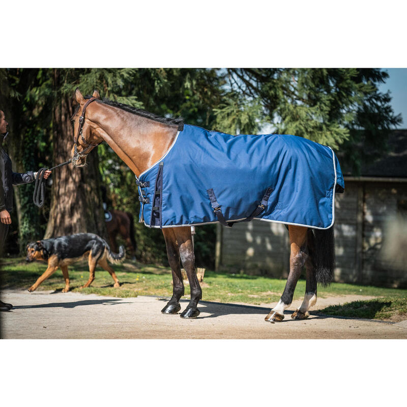 Stájová deka Stable 300 g pro koně a poníky modrá