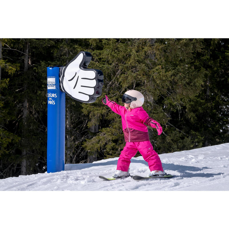 Casaco de Ski Quente e Impermeável Criança 100 Rosa