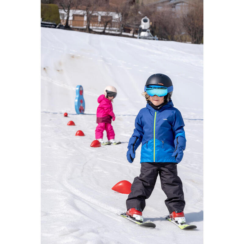 Veste de ski enfant chaude et imperméable - 100 bleue