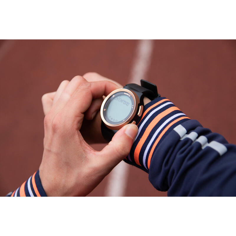 PRODUCTO REACONDICIONADO: RELOJ CRONÓMETRO DE RUNNING HOMBRE W900 NEGRO Y COBRE