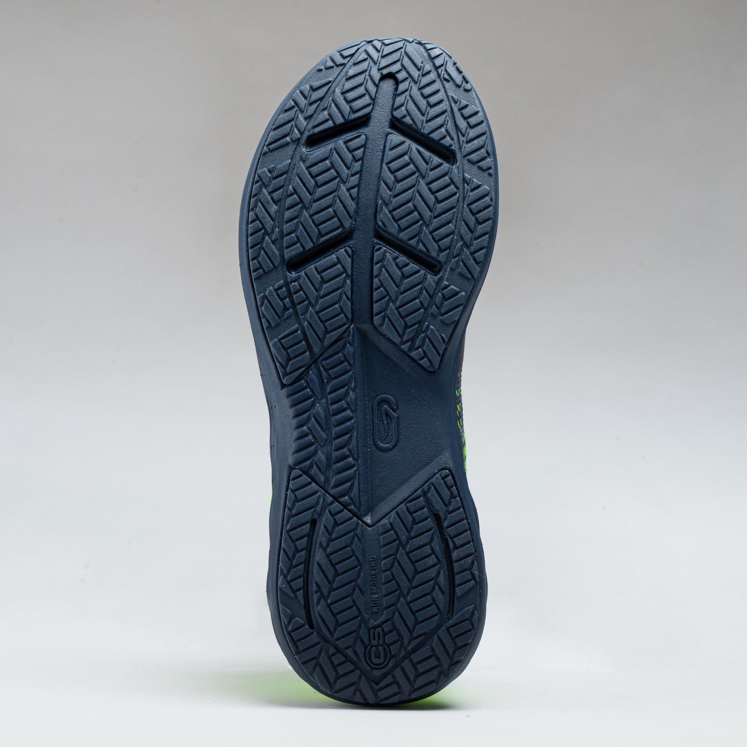 AT 500 KIPRUN FAST KIDS' ATHLETICS SHOES - NAVY/YELLOW 5/6