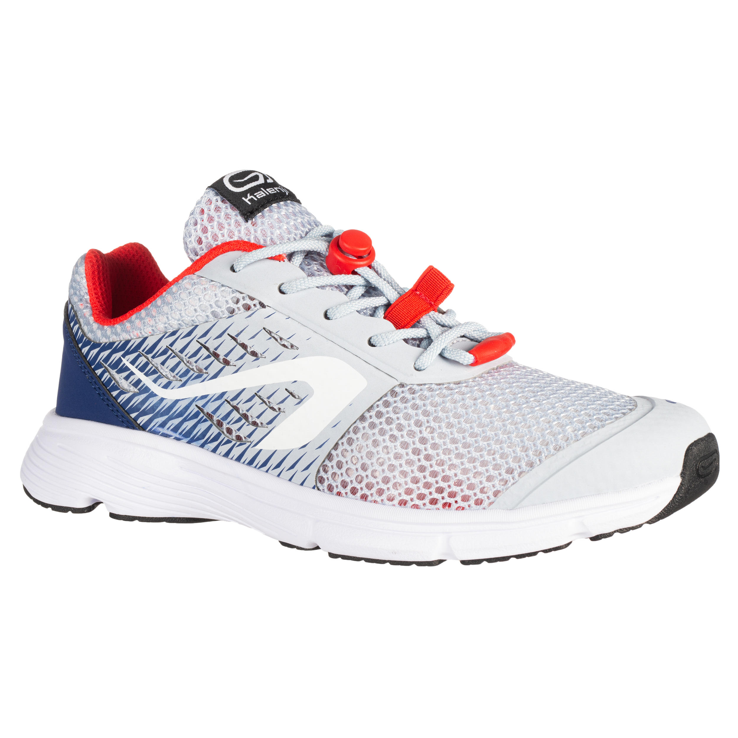 

At 300 Breath Kids' Athletics Shoes - Grey/Blue -  By KALENJI | Decathlon, Blue/grey