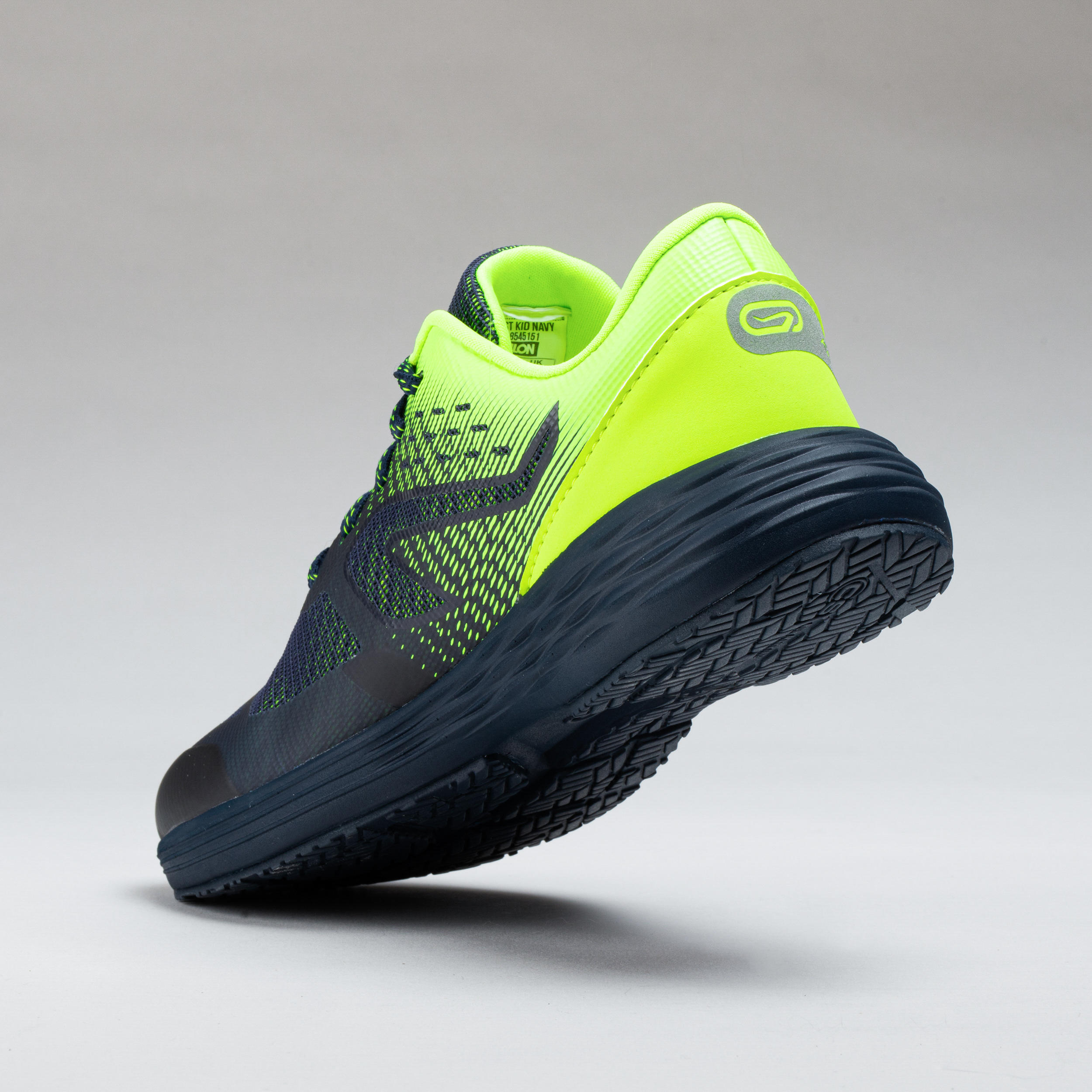 AT 500 KIPRUN FAST KIDS' ATHLETICS SHOES - NAVY/YELLOW 3/6
