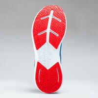 أحذية جري AT 500 KIPRUN FAST للأطفال- تركواز/أحمر