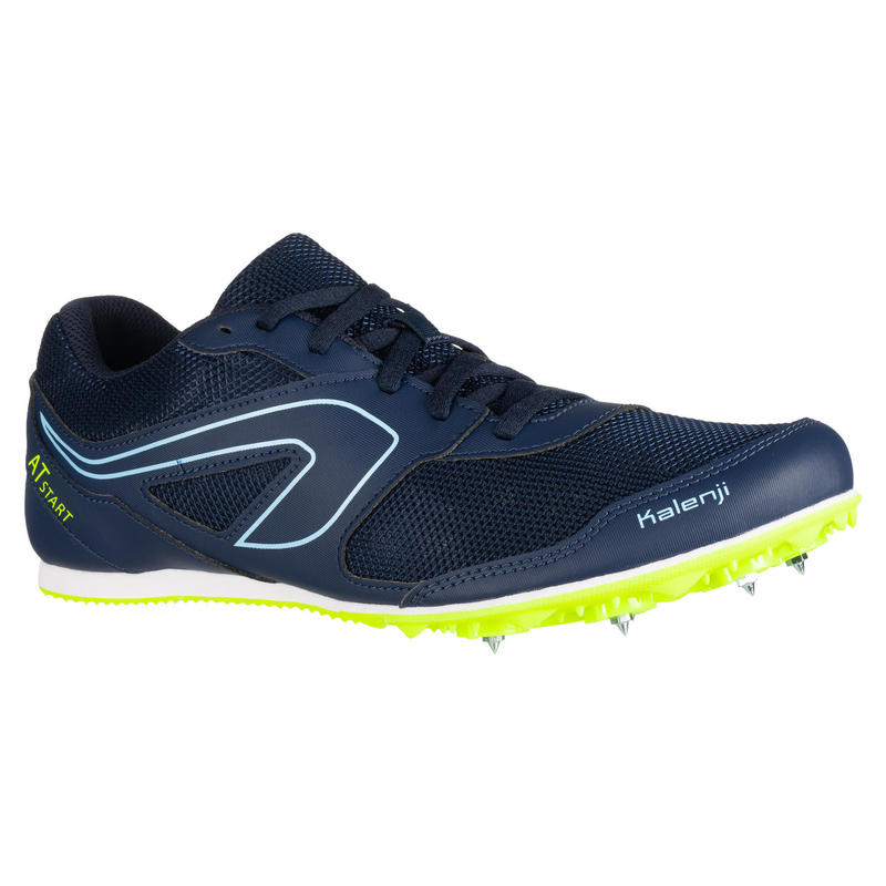 ATHLETICS SHOES WITH SPIKES - KALENJI AT START - NAVY BLUE