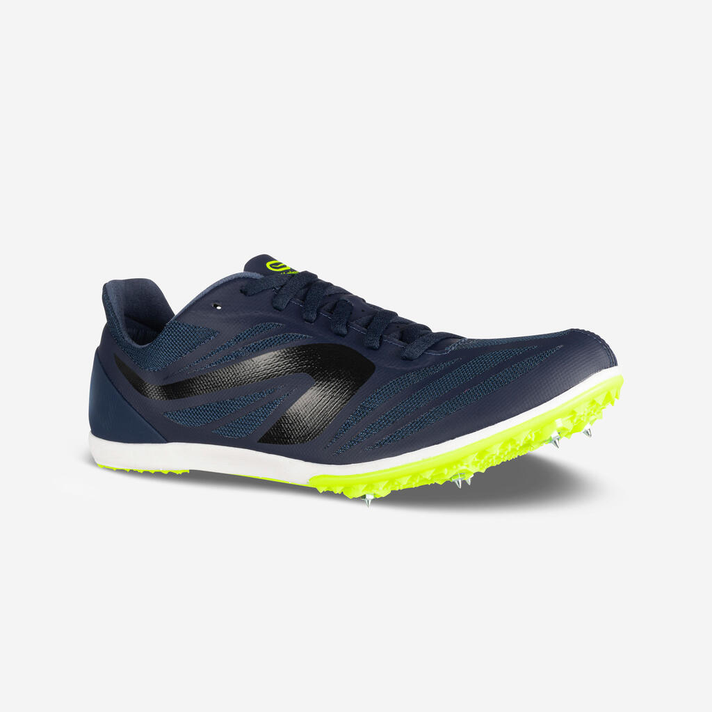 AT MID MIDDLE-DISTANCE ATHLETICS SHOES WITH SPIKES - BLUE/BLACK/YELLOW