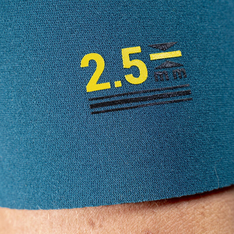 Combinezon scurt neopren 2,5 mm SPF 500 Albastru Bărbați