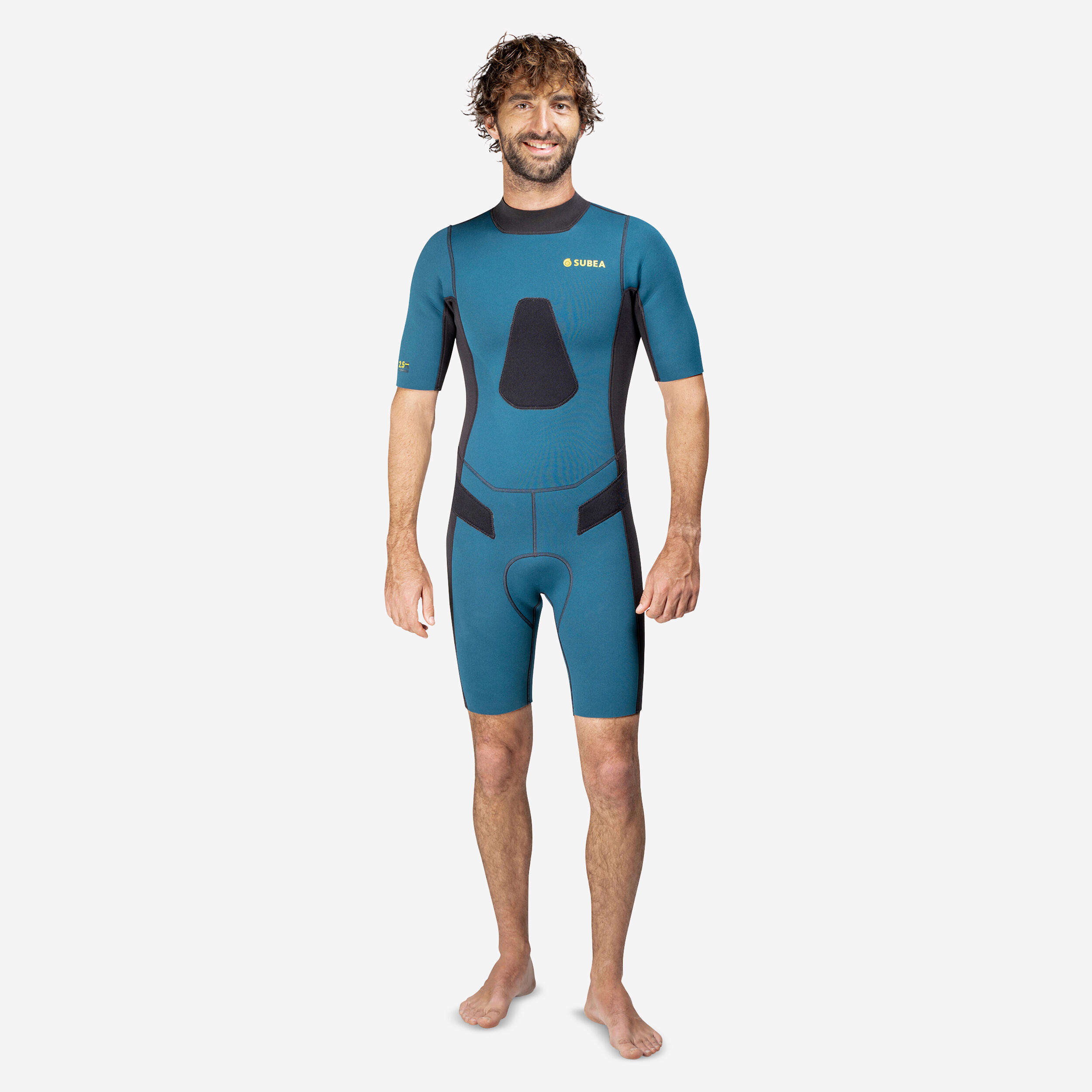 Uomo Shorty da caccia subacquea in neoprene 2,5 mm - SPF 500 blu