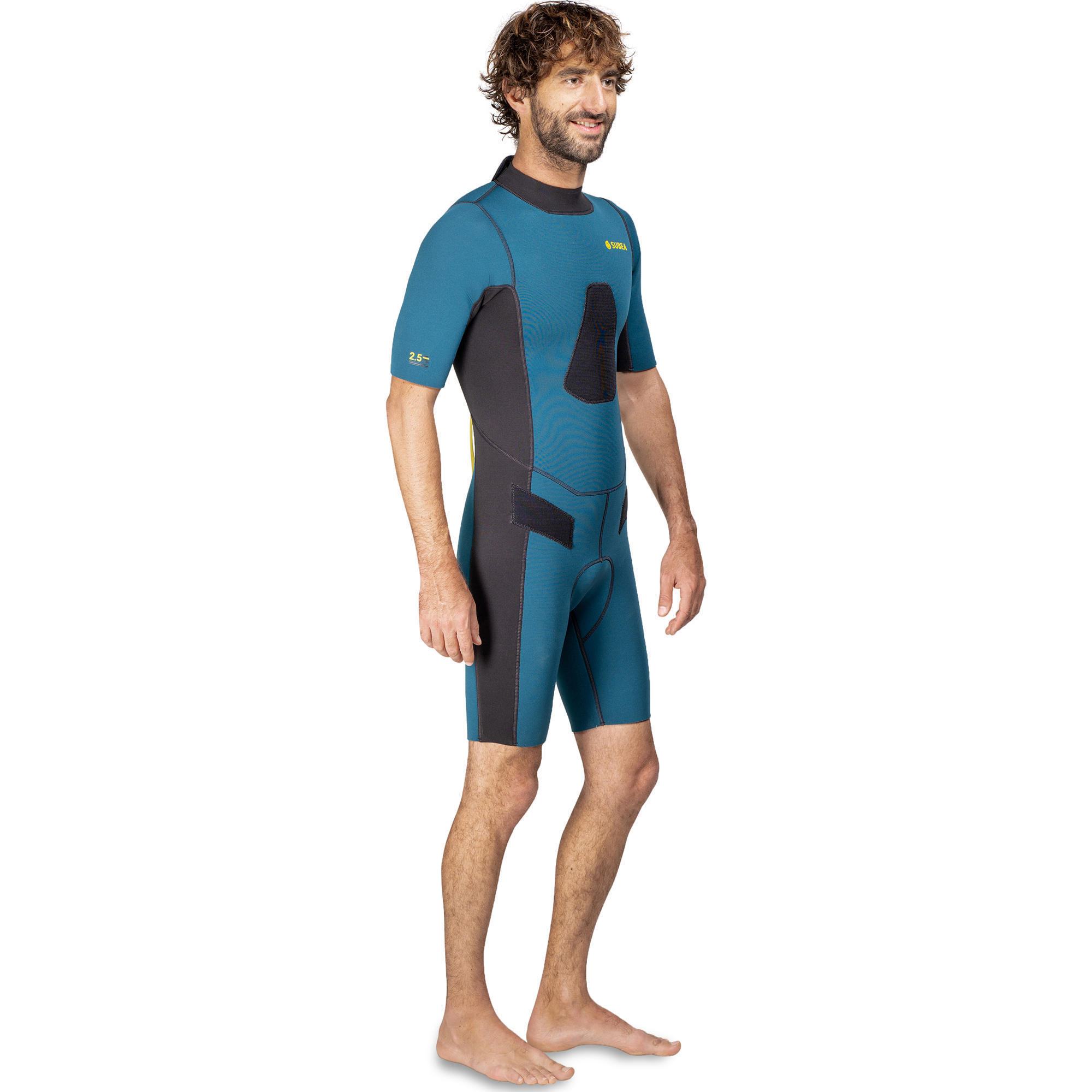 Uomo Shorty da caccia subacquea in neoprene 2,5 mm - SPF 500 blu