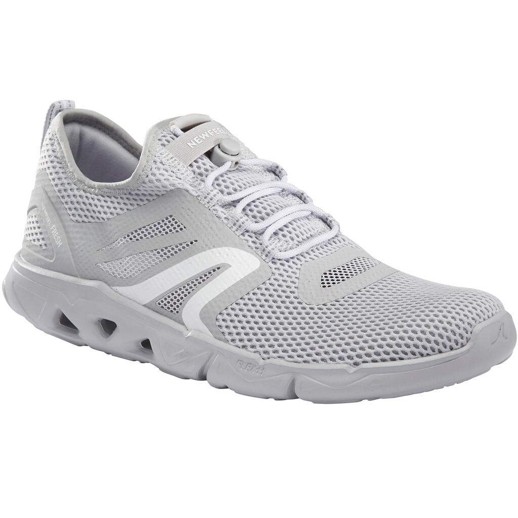 Chaussures marche sportive homme PW 500 Fresh gris clair