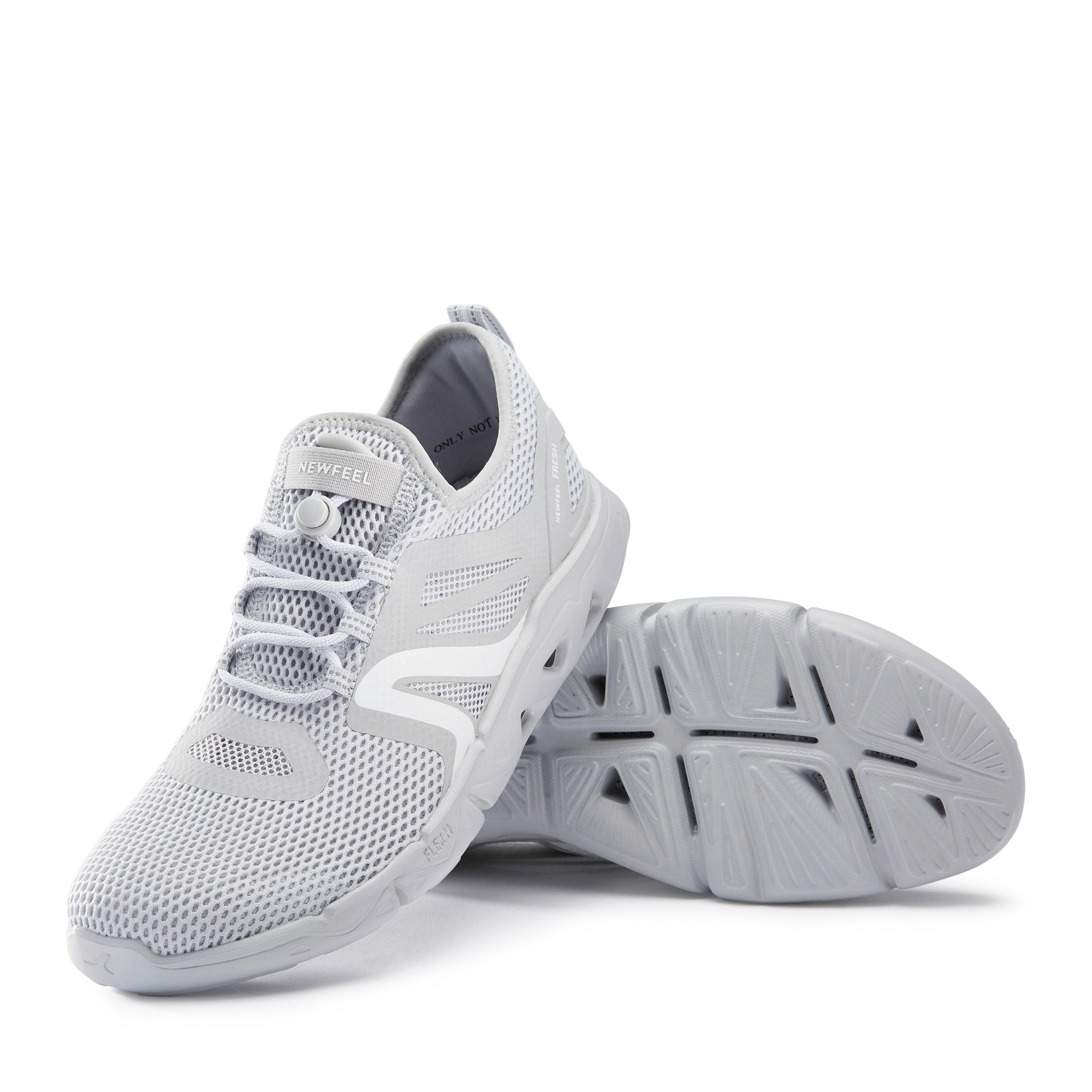 Men's Fitness Walking Shoes PW 500 Fresh - light grey 7/13