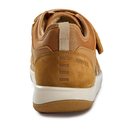 Chaussures marche sportive homme Actiwalk Easy Leather camel