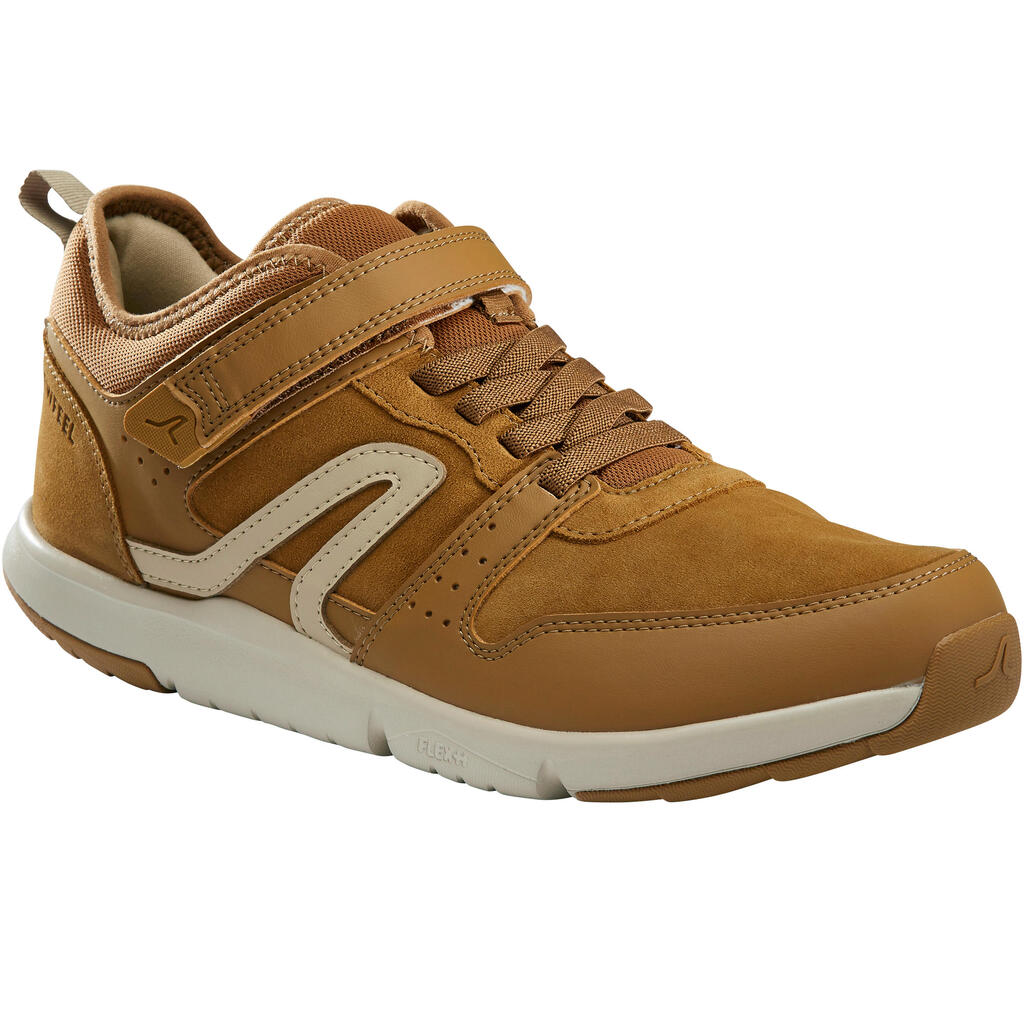 Actiwalk Easy Leather Men's Urban Walking Shoes - Camel