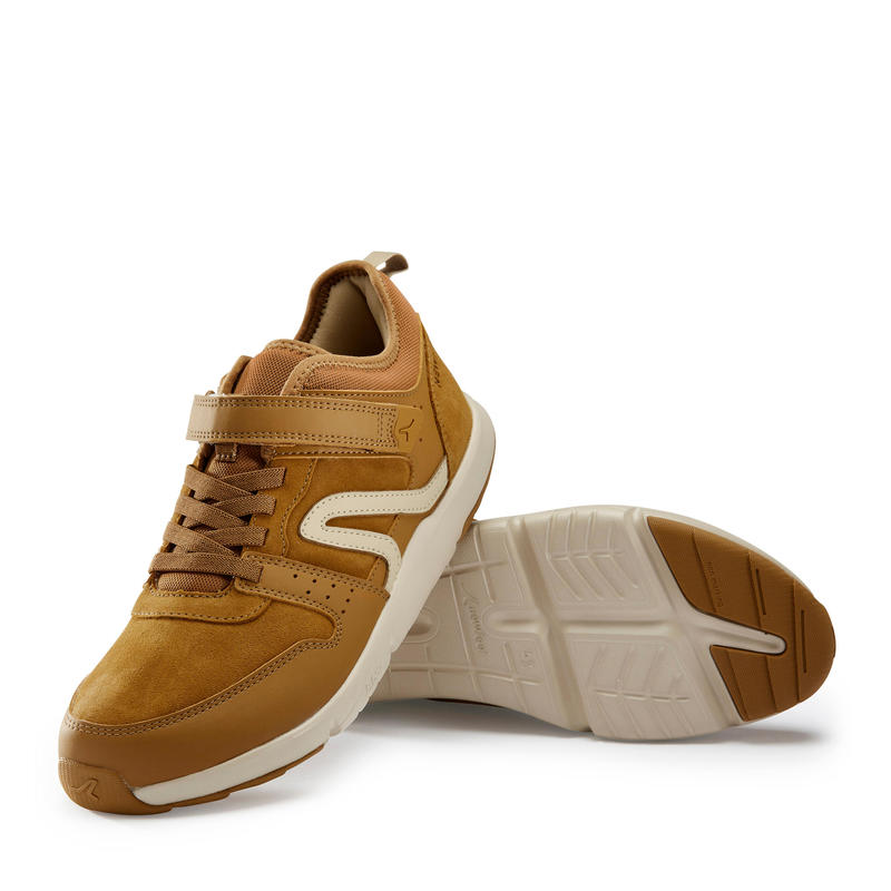 Actiwalk Easy Leather Men's Urban Walking Shoes Camel Decathlon