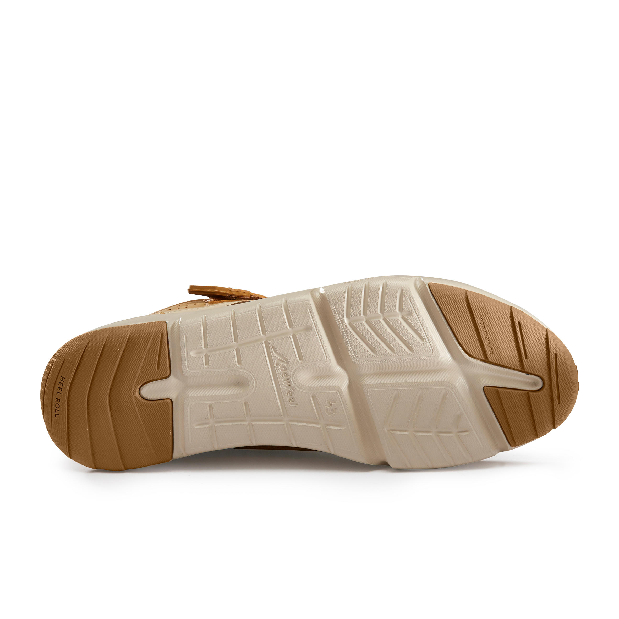 Actiwalk Easy Leather Men's Urban Walking Shoes - Camel 14/26