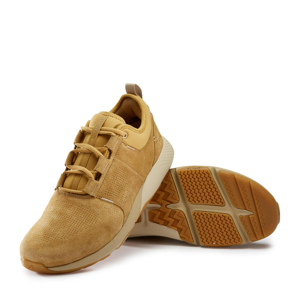 Actiwalk Comfort Leather Men's Urban Walking Shoes - Camel