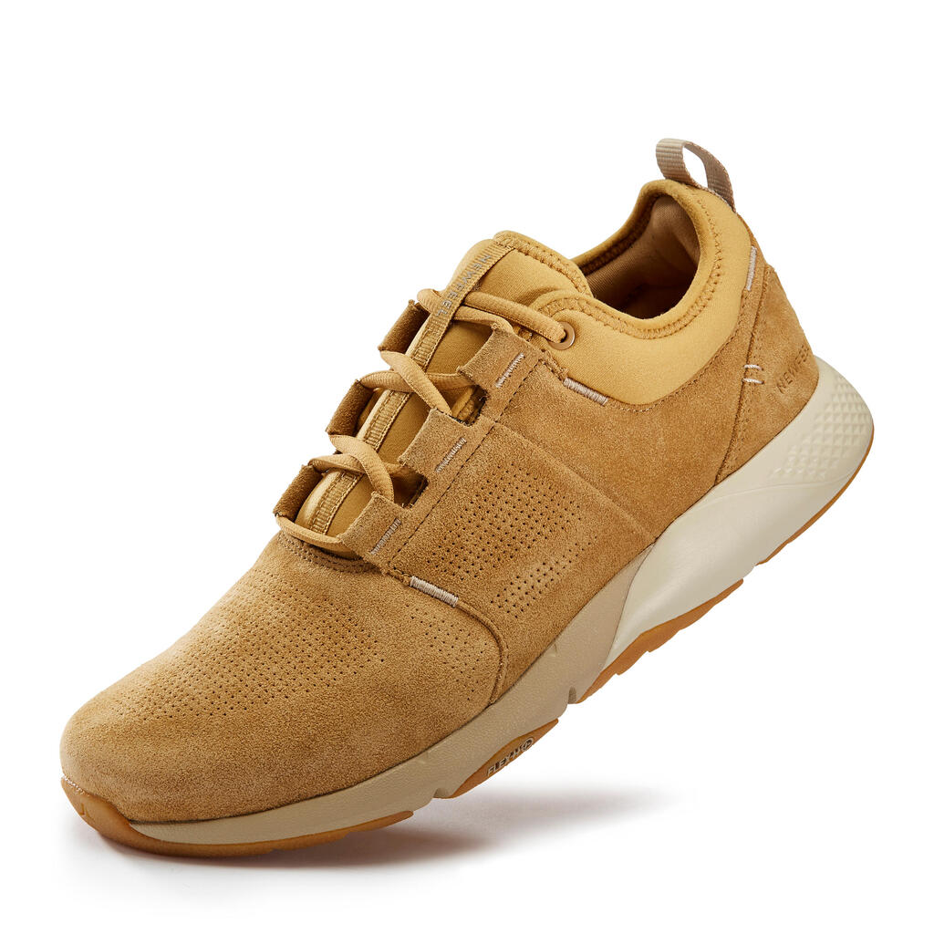 Actiwalk Comfort Leather Men's Urban Walking Shoes - Camel