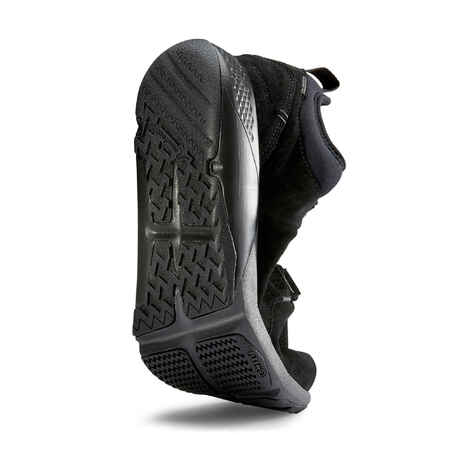 Actiwalk Comfort Leather Men's Urban Walking Shoes - Black - Decathlon