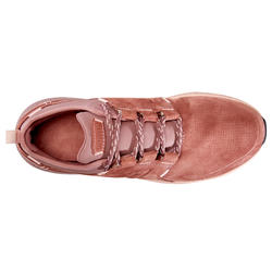 Chaussures cuir marche urbaine femme Actiwalk Confort Leather rose