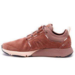 Chaussures cuir marche urbaine femme Actiwalk Confort Leather rose