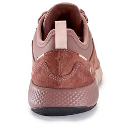 Chaussures cuir marche urbaine femme Actiwalk Confort Leather rose