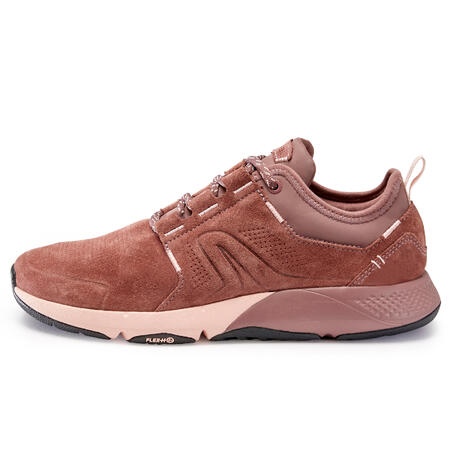 Chaussures cuir marche urbaine femme Actiwalk Confort Leather rose