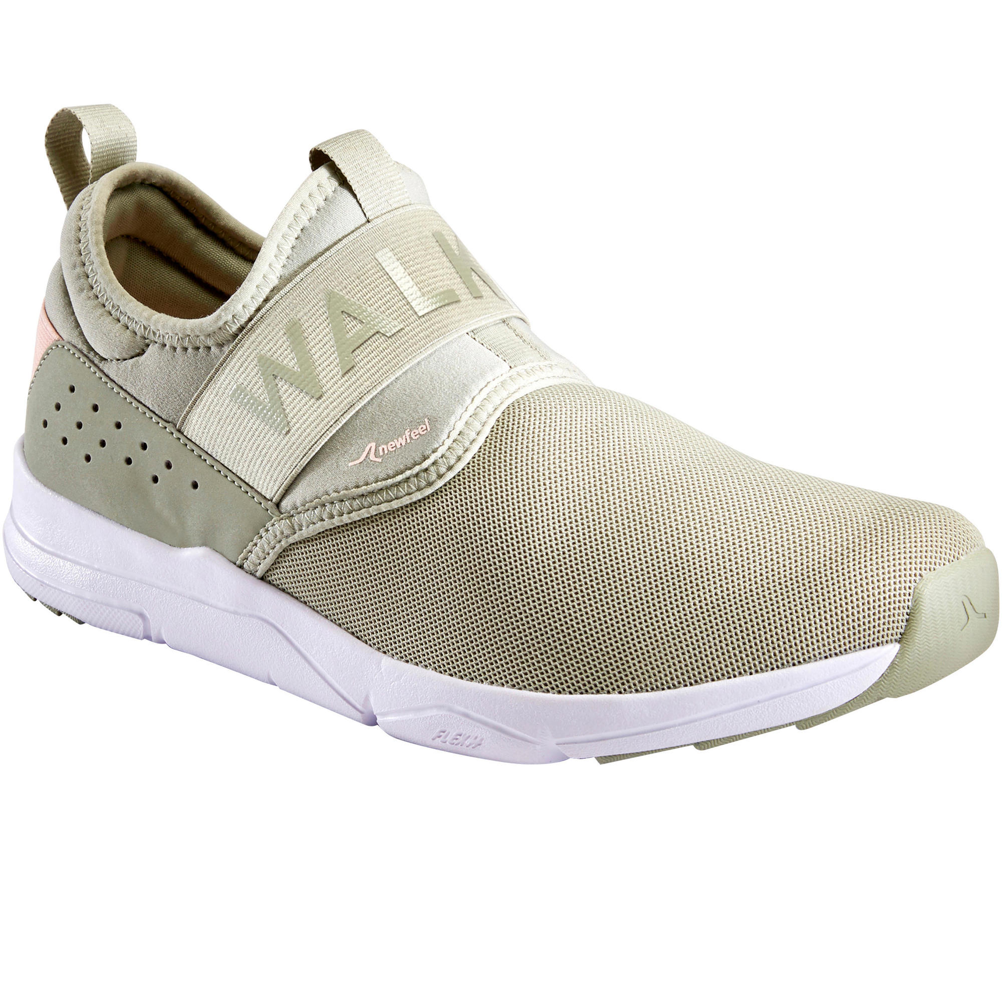Chaussures marche sportive femme PW 160 Slip On kaki Newfeel Chaussures marche sportive femme PW 160 Slip On kaki Newfeel