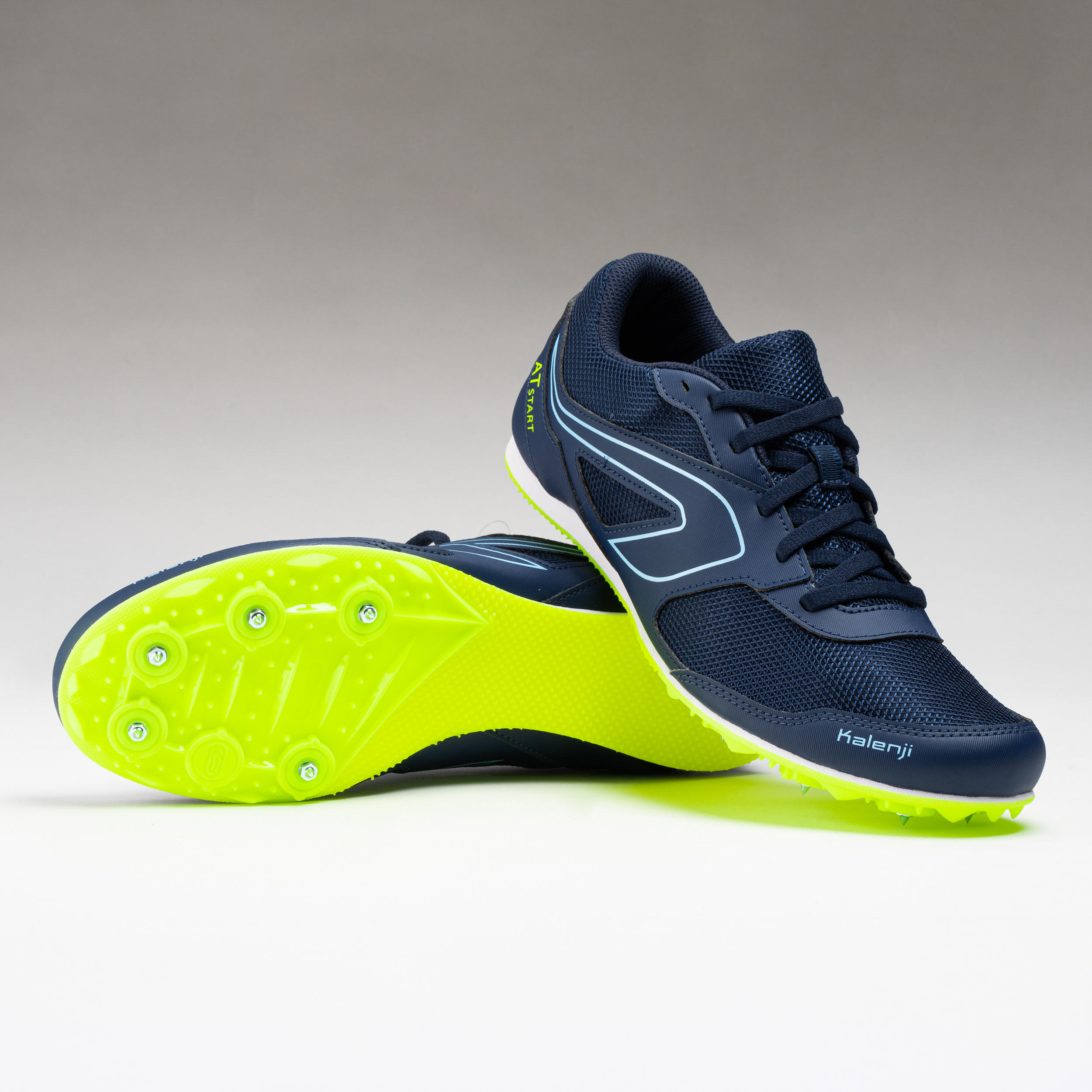 Children's and Adult spikes-KIPRUN AT START navy blue