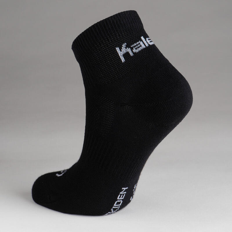 Socken Leichtathletik Mid Kinder schwarz 3 Paar 