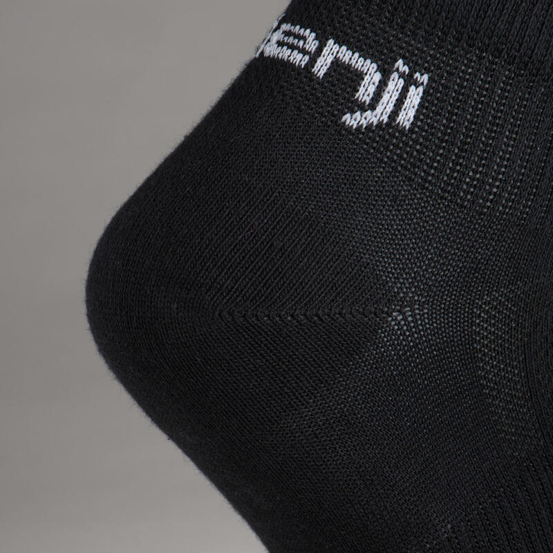 Dětské nízké ponožky na atletiku černé 3 páry 