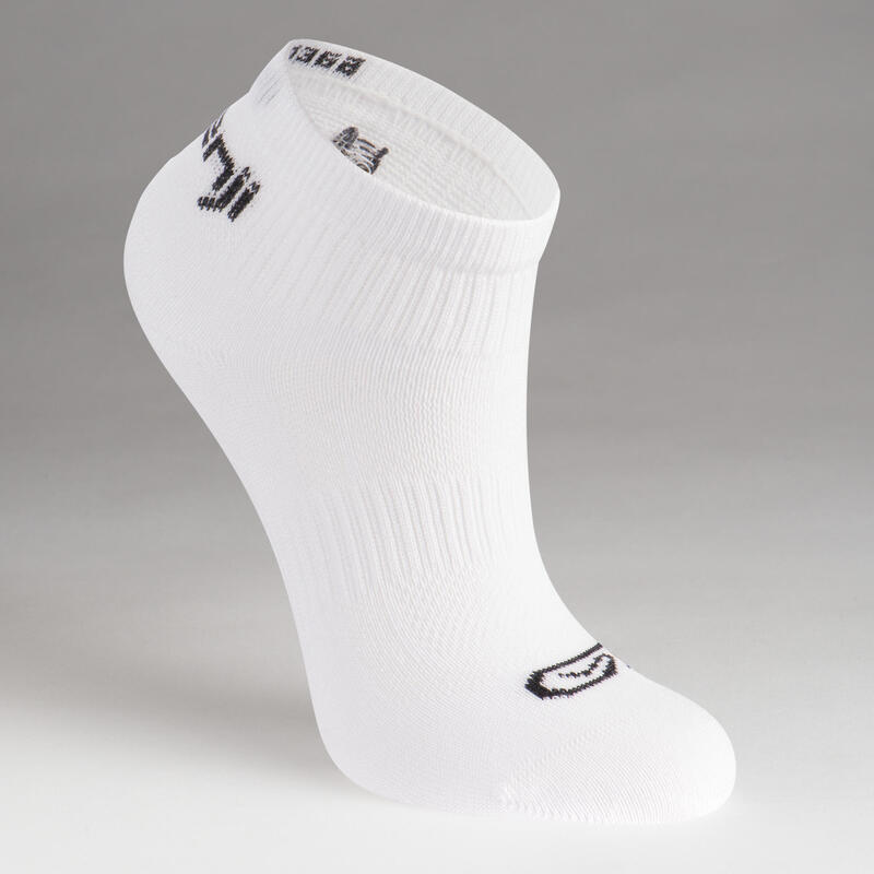 Dětské nízké ponožky na atletiku bílé 3 páry 
