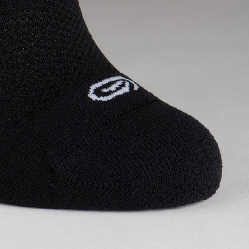 Dětské nízké běžecké ponožky Kiprun 500 černo-bílé 2 páry 
