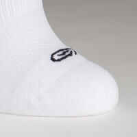KIPRUN 500 INV kids comfort running socks 2-pack - black and white