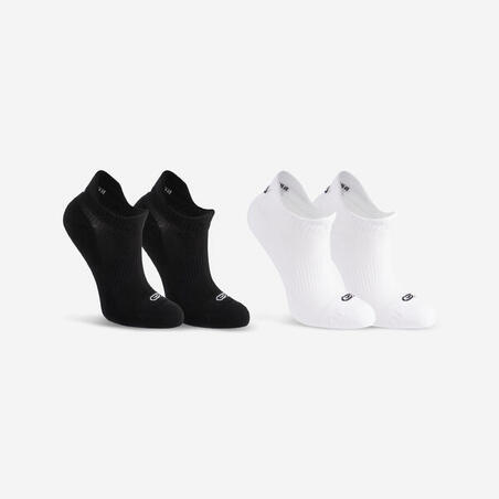 Шкарпетки Invisible дитячі для легкої атлетики, 2 пари - Чорні/Білі