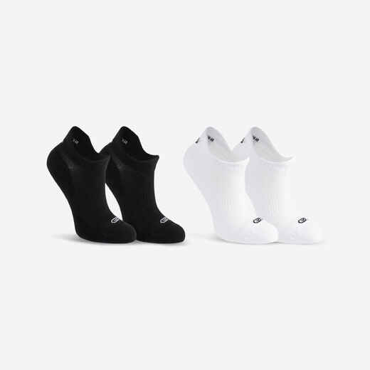 
      Set detských bežeckých ponožiek Kiprun 500 Inv čierne a biele 2 páry
  