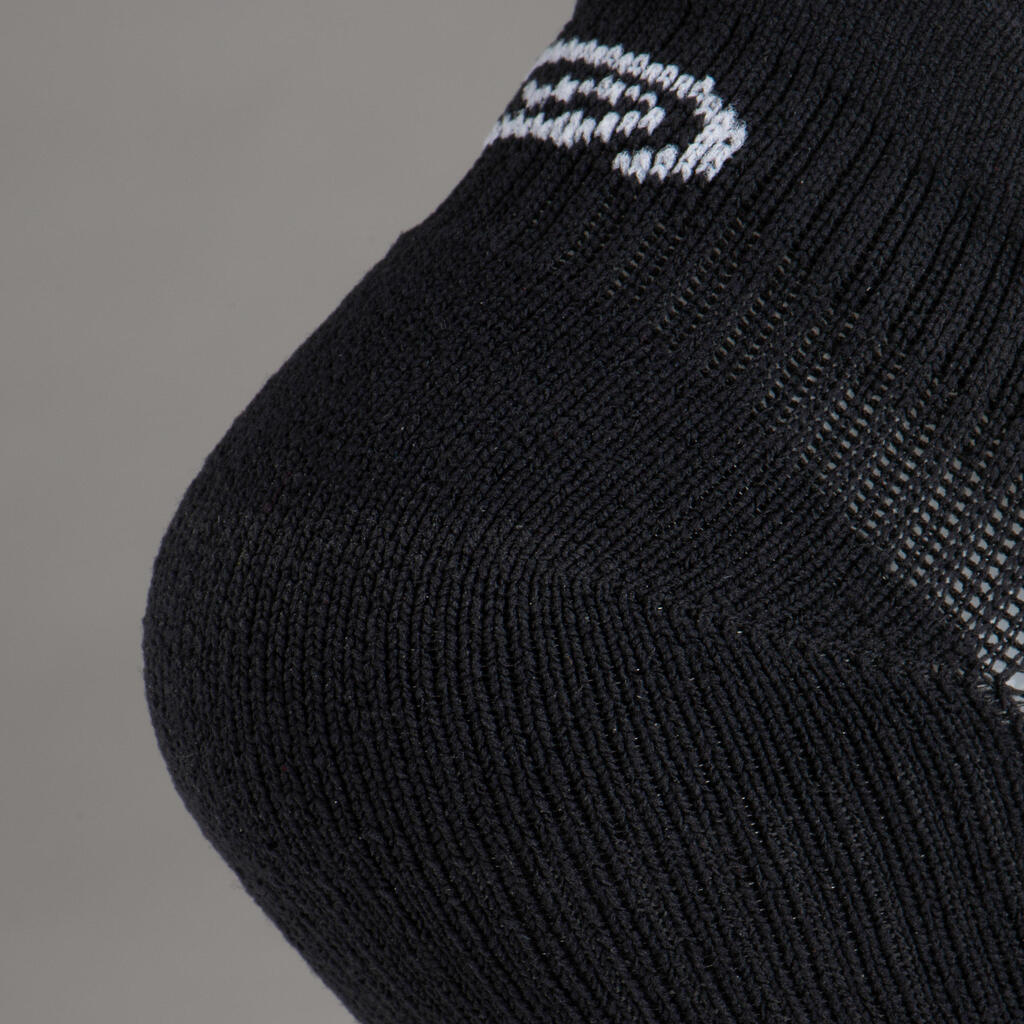 Vaikiškos bėgimo kojinės „Kiprun 500 INV“, 2 poros, baltos ir juodos