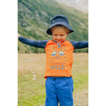 Kids' 2 to 6 Years Hiking Hat MH - navy