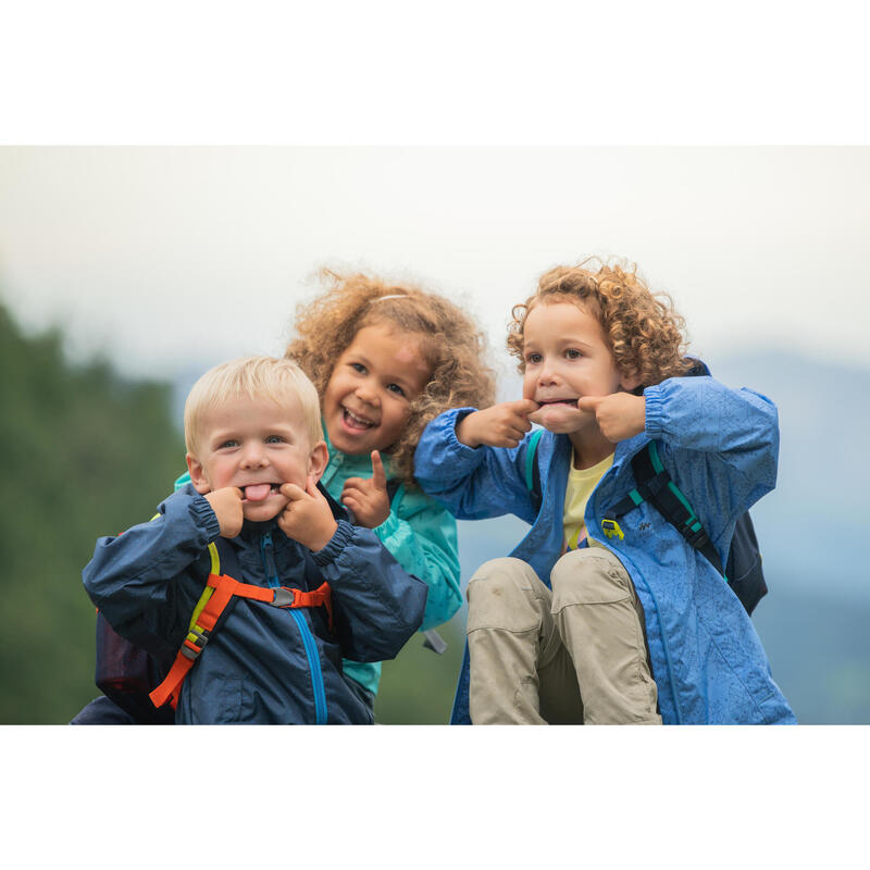 Geacă Impermeabilă Drumeție la munte MH500 Albastru Copii 2-6 ani 