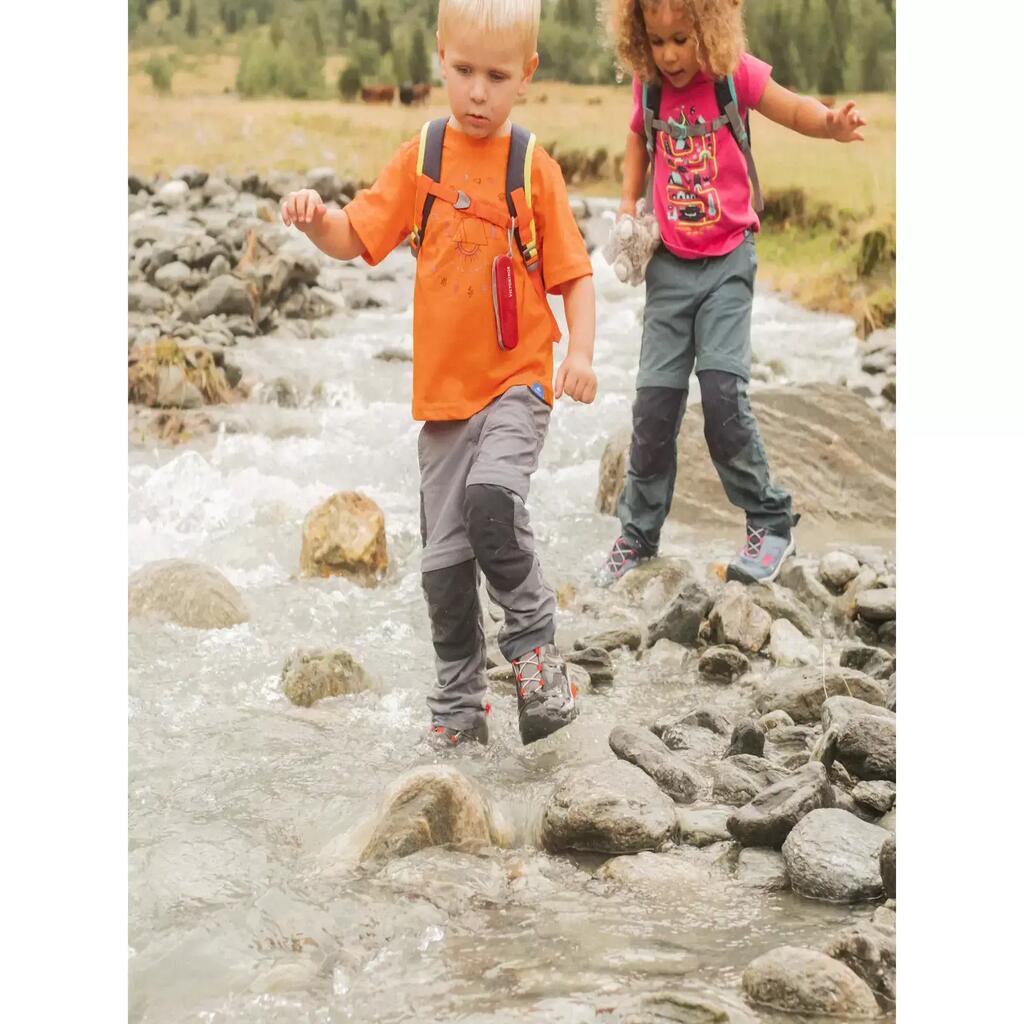 Kids' Modular Hiking Trousers MH500 2-6 Years - Pink