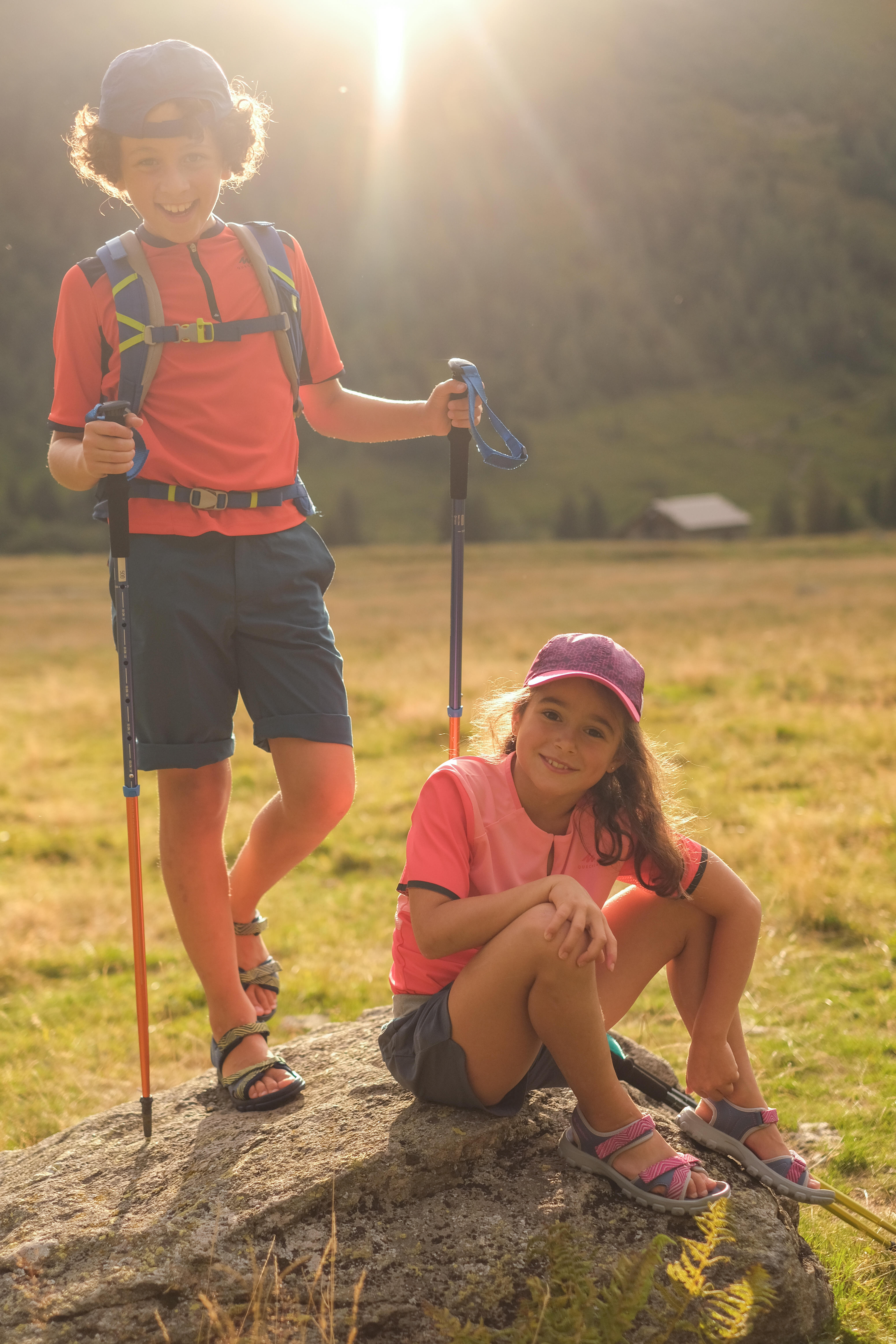 Sandales de randonnée enfant - MH 100 rose - QUECHUA